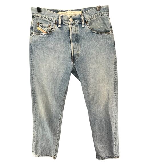 Diesel Y2K Keetar Jeans Mens 32 Blue Denim Button Fly Straight Italy Streetwear - Picture 1 of 16